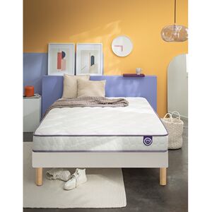 Merinos Matelas latex Mérinos 19 cm confort ferme - Merinos Blanc Matelas 2 personnes : 180x200cm