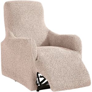 Blancheporte Housse bi-extensible imprimée gaufrée pour fauteuil relax - Blancheporte Beige Housse fauteuil relax