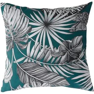 Blancheporte Housse de coussin imprimé tropical - Blancheporte Vert Lot de 2 housses de coussin : 40x40cm