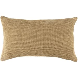 Blancheporte Coussin rectangulaire uni, velours chenille - Blancheporte Jaune Coussin : 30x50 cm