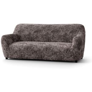 Blancheporte Housse bi-extensible microfibre gaufrée léopard pour fauteuil et canapé - Blancheporte Marron Housse canapé 3 places