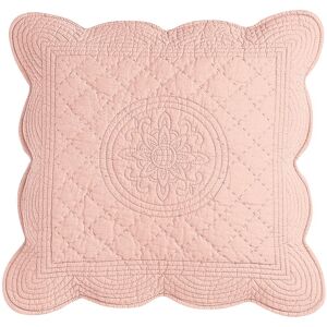 Blancheporte Housse coussin unie style boutis Cassandre - Blancheporte Rose Housse de coussin : 40x40cm