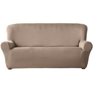 Blancheporte Housse extensible unie canapé fauteuil accoudoirs - Blancheporte Taupe Housse canapé 3 places