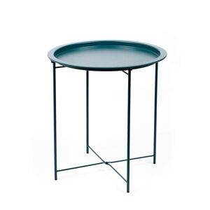 Blancheporte Table d'appoint métal, plateau coloré - Blancheporte Vert Unité