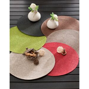 Blancheporte Set de table rond bambou - Lot de 4 - Blancheporte Taupe Lot de 4 sets de table : rond 38cm