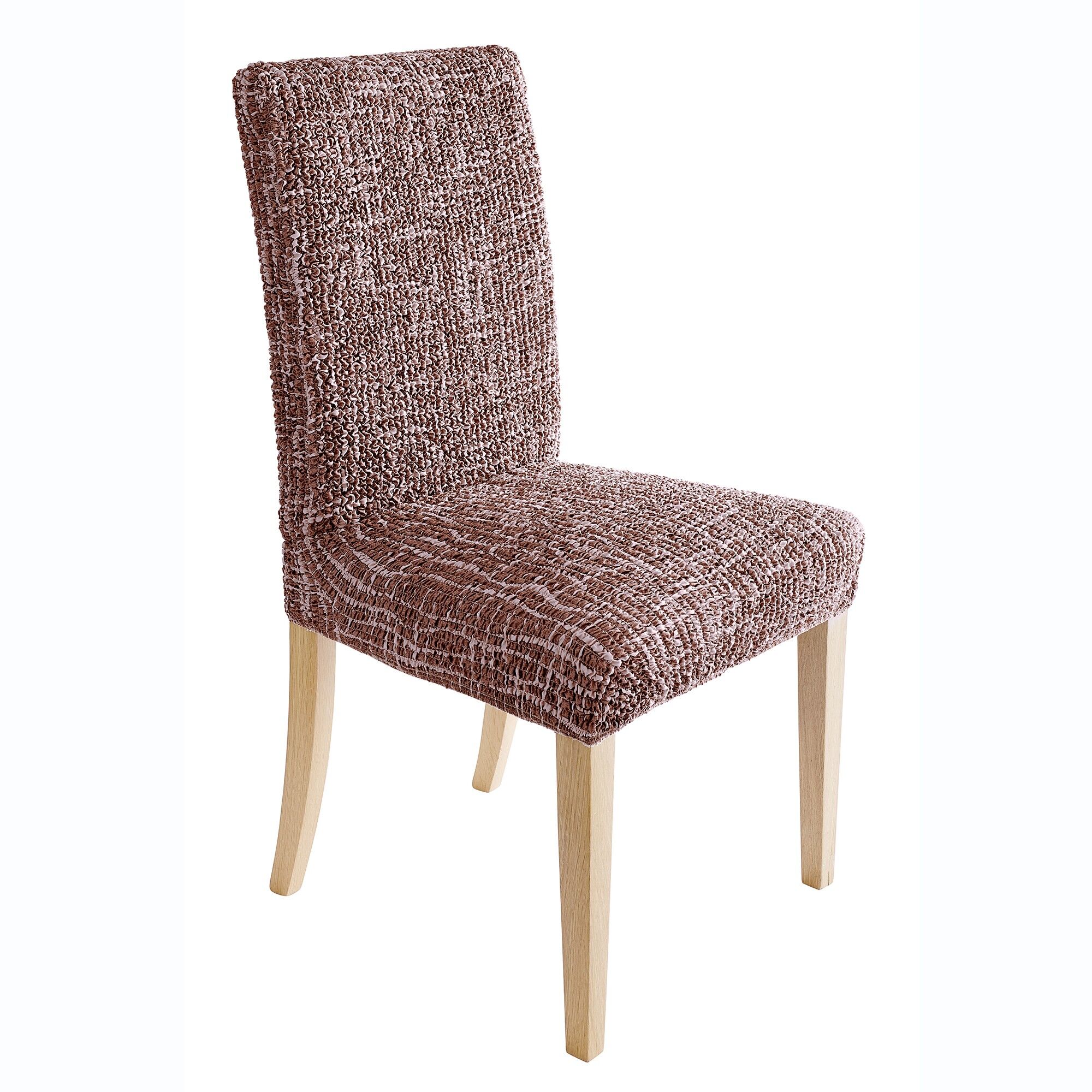 Housse microfibre bi-extensible motifs graphique spéciale chaise - Blancheporte Marron housse de chaise