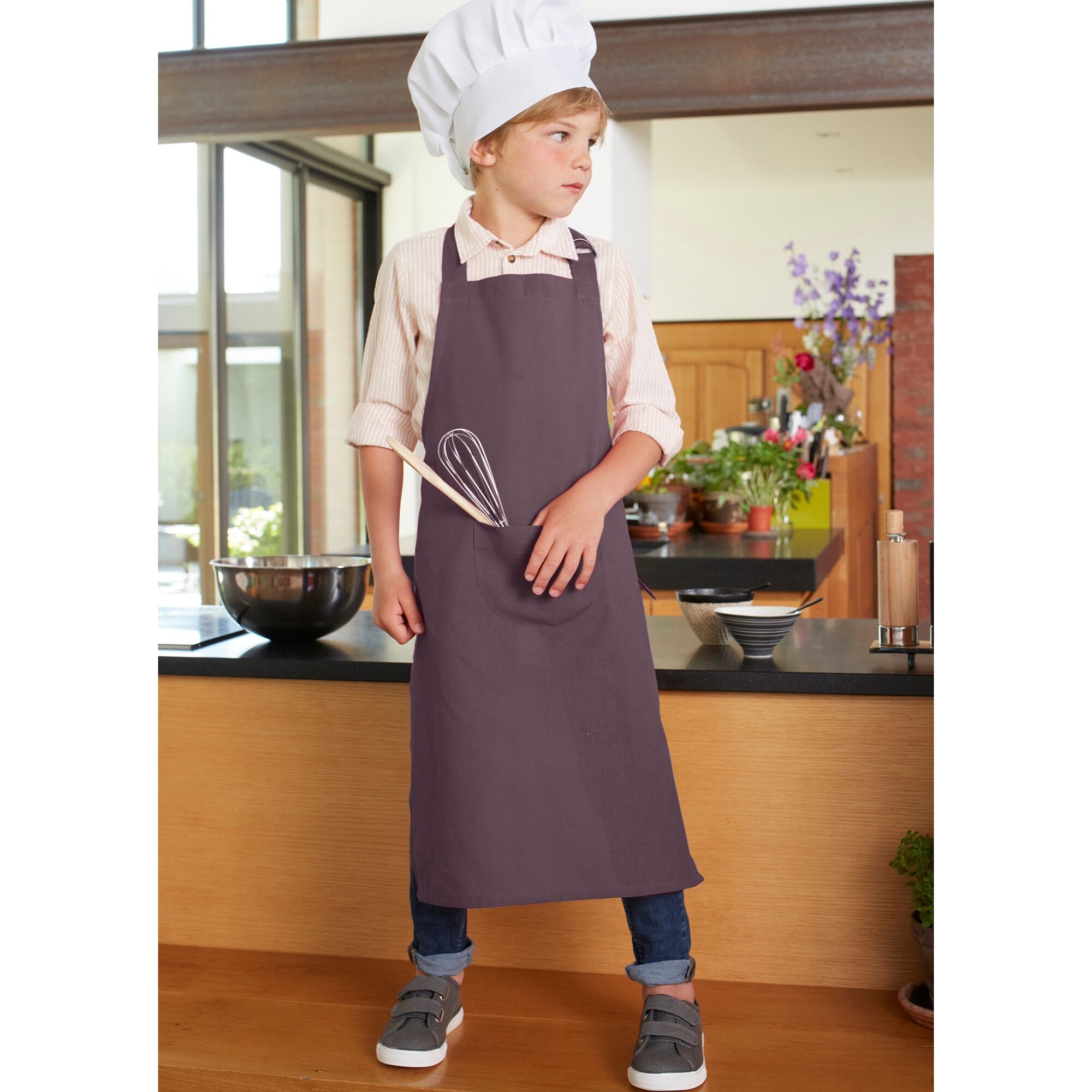 Blancheporte Tablier de cuisine enfant - Blancheporte  - Rouge - Size: Tablier : 60x84cm - Woman