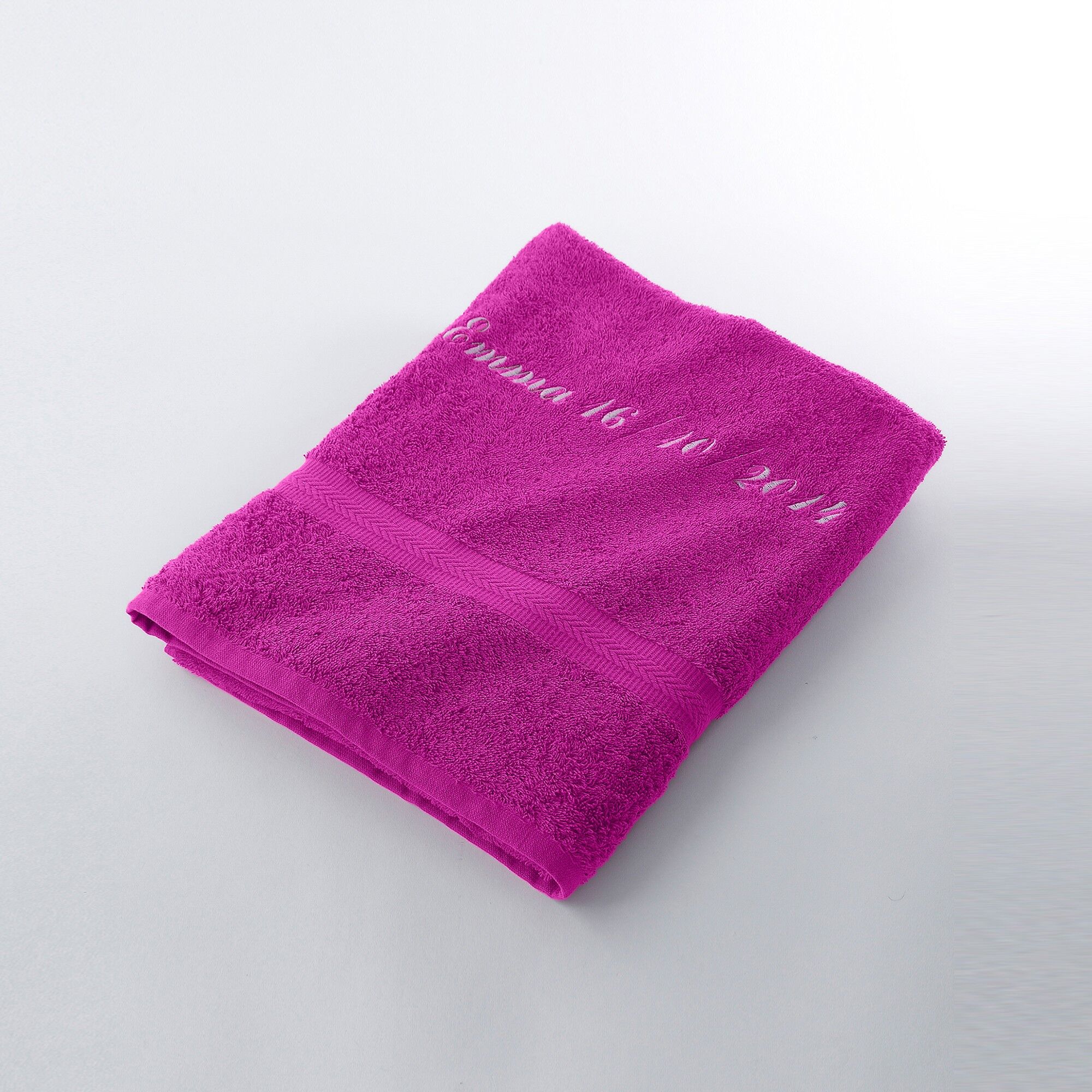 Blancheporte Serviette éponge personnalisable confort moelleux - Colombine Rose Drap de bain : 90x150cm