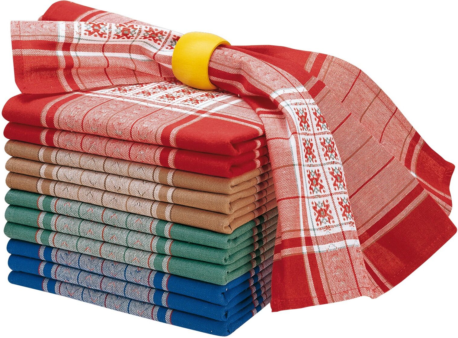 Serviette de table carreaux basque - lots - Blancheporte Basques Lot de 4 serviettes : 50x50cm