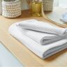 Serviette de bain nid d'abeille 320 g/m2 - Blancheporte Blanc Drap de douche : 70x140cm