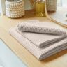 Serviette de bain nid d'abeille 320 g/m2 - Blancheporte Beige Drap de douche : 70x140cm