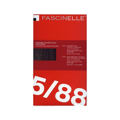 Fascinelle Kit Coloration Sans Ammoniaque Châtain Clair Violet Profond 5/88 Fascinelle