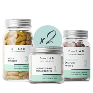 Complements Alimentaires Programme Brule-Graisses D-Lab Nutricosmetics 2 mois