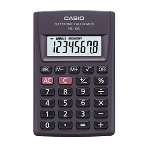 Casio HL-4A Calculatrice de Poche Anthracite Affichage 8 Chiffres - Publicité