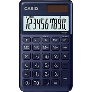 Casio SL 1000 SC NY Calculatrice de poche Bleu Marine - Publicité