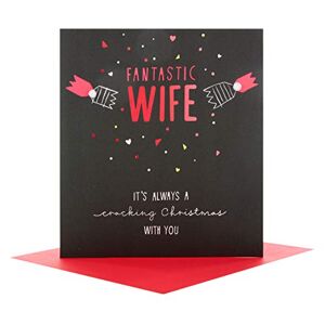 Hallmark 25496482 Fantastique Wife Medium carte de Noël"fissures - Publicité