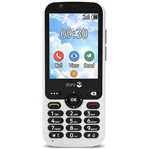 Doro 7010 Téléphone Portable 4G Dual SIM Débloqué pour Seniors Facile à Utiliser avec GPS, Facebook et Whatsapp pour Appels Vidéo (Blanc) [Version Française] - Publicité