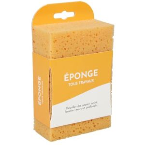 COGEX Éponge, éponge gros travaux Éponge mur -Pour tous travaux Dimensions: 10 x 15 x 5mm Pour décoller du papier peint, lessiver les murs et les plafonds Pour tous types de nettoyage - Publicité