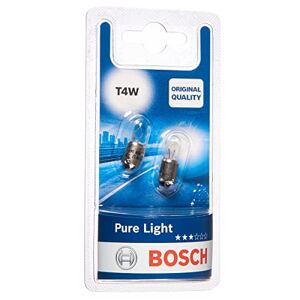 Bosch T4W Pure Light lampes auto 12 V 4 W BA9s 2 ampoules - Publicité