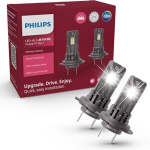 Philips Ultinon Access LED ampoule de phare automobile (H7), ultra-compacte rétrofit, 80%, 6.000K, lot de 2 - Publicité