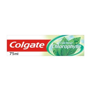 COLGATE Dentifrice Fraîcheur Chlorophylle Dentifrice avec formule Au Fluor et au Calcium Tube de 75 ml - Publicité