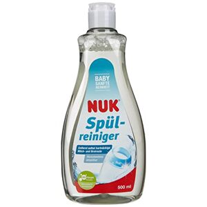 Nuk Nettoyant vaisselle   500 ml   Idéal pour le nettoyage des biberons, tétines et accessoires   Sans parfum   pH neutre   Bouteille 100% recyclée - Publicité