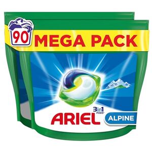 Ariel All-in-1 Pods Lessive Capsules 90 Lavages, Alpine, Efficacité  Exceptionnelle Contre Les Taches Dès Le 1er Lavage, Même A L'eau Froide -  Comparez sur  - (Janvier 2024) - Publicité