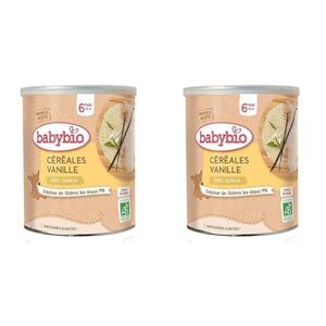 Babybio Céréales Vanille avec Quinoa Bio 220 g 6+ Mois BIO (Lot de 2) - Publicité