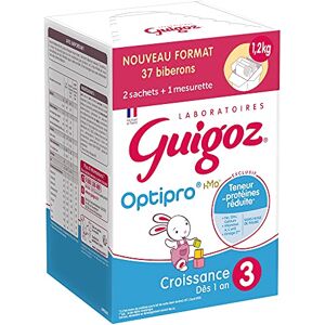 Guigoz CROISSANCE 3 OPTIPRO DÈS 12 MOIS Lait de croissance en poudre de 12 mois à 3 ans BAG IN BOX (2 sachets de 600g) - Publicité
