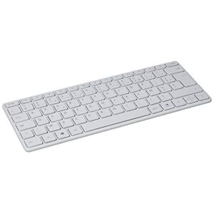 Microsoft Designer Compact Keyboard Clavier Bluetooth compact français AZERTY Gris Glacier - Publicité