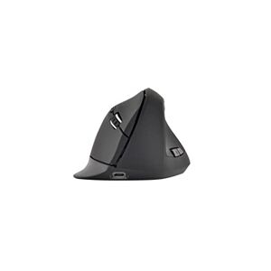Bluestork ML-WL-ERGO-BK Souris ergonomique sans fil, Soft touch, repose doigt, rechargeable micro USB, compatible PC et MAC, Gris ou Noir (Aléatoire) - Publicité