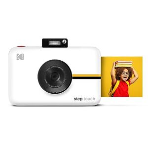 Kodak Step Touch Appareil numérique 13MP avec imprimante instantanée et écran tactile LCD 3,5 (Blanc) Bluetooth et ZINK Zero Ink - Publicité