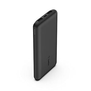 Belkin Batterie externe 10000mAh, chargeur externe, 1 port USB-C et 2 ports USB-A, jusqu'à 15 W, câble USB-A vers USB-C, batterie portable, power bank pour iPhone, Galaxy, Pixel, iPad, etc. noir - Publicité
