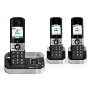 Alcatel F890 Voice Trio Telephone sans Fil répondeur 3 combinés avec Blocage d'appels Gris - Publicité