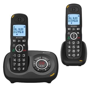 Alcatel XL595 B Voice Duo, téléphone sans fil répondeur avec 2 combinés, grand écran, audio-boost, fonction blocage d'appels - Publicité