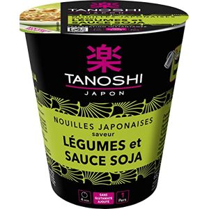 TANOSHI Cup Nouilles japonaises instantanées Saveur Légumes et Sauce soja 65 g Pour 1 personne - Publicité
