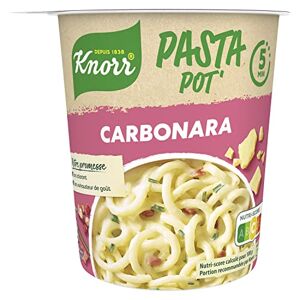 Knorr Mon Pasta Pot Pâtes Carbonara, Repas Express Portion Individuelle Sans Colorant ni Exhausteur de Goût 71g - Publicité