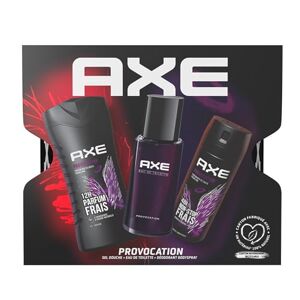 AXE Coffret Eau de Toilette 100ml, Déodorant 200ml & Gel Douche 250ml Provocation x1 - Publicité