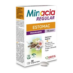 Ortis LABORATOIRES  MINACIA REGULAR 36 comprimés Estomac Acidité Guimauve - Publicité