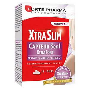 Forté Pharma XtraSlim Capteur 3en1   Complement alimentaire Capteur de Graisses, Sucres et Calories   60 gélules - Publicité