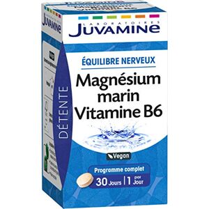 JUVAMINE Equilibre Nerveux Magnésium Marin 300mg + Vitamine B6 30 Comprimés - Publicité