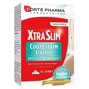 Forté Pharma XtraSlim Coupe-Faim XtraFort   Complément Alimentaire Minceur Perte de Poids Appétit et Grignotages   Complexe d'Ingrédients à Efficacité Prouvée*   60 gélules   Programme 15 jours - Publicité