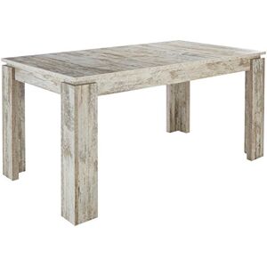 trendteam smart living 1100-162-68 Table Extensible Pin/Style Shabby Chic/Canyon White Pine , 200 x 90 x 77 cm - Publicité