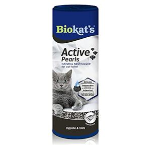Biokat's Biokat’s Active Pearls Complément de litière au charbon actif, améliore la fixation des odeurs et la capacité d’absorption de la litière pour chats 1 boîte (1 à 700 ml) - Publicité