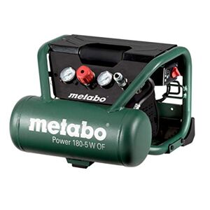 Metabo 601531000 601531000-Compresor Power 180-5 W of Potencia 1,1/1,5 (KW/CV), Noir, Vert - Publicité