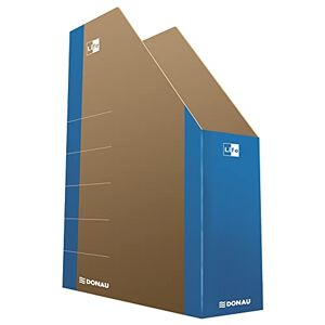 DONAU LIFE 3550001FSC-10 Archive Box Classeur en carton – jusqu'à 500 feuilles pour le bureau, l'école et la maison pour ranger des documents au format A4, archivage de magazines - Publicité