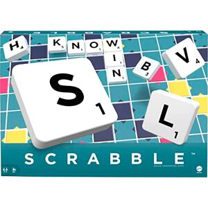 Mattel Scrabble Classique Original Version anglaise, Jeu De Société, Placez Des Mots Pour Gagner Des Points, 102 Lettres, Jeu De Plateau, Dès 10 Ans, Y9592 - Publicité