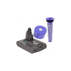 Dyson V6 / DC62 / 967810-21 batterie + HEPA filtres (21.6 V, 2500 mAh)