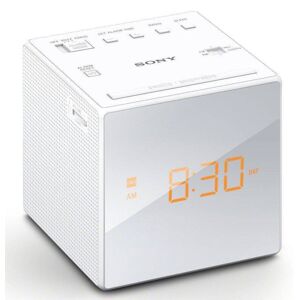 Sony Ic-Fc1 Alarm Clock With Fm/am Radio White