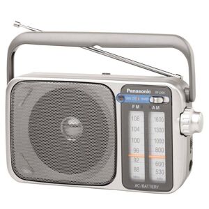 Panasonic Rf-2400d Portable Am/fm Radio Silver/grey